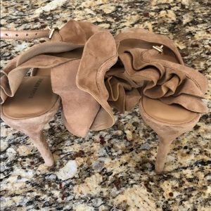 Banana Republic suede heel sandals size 9